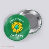Make Everyday Earth Day Sunflower Button thumb 0