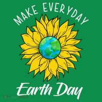 Make Everyday Earth Day Sunflower Toddler Hoodie thumb 2