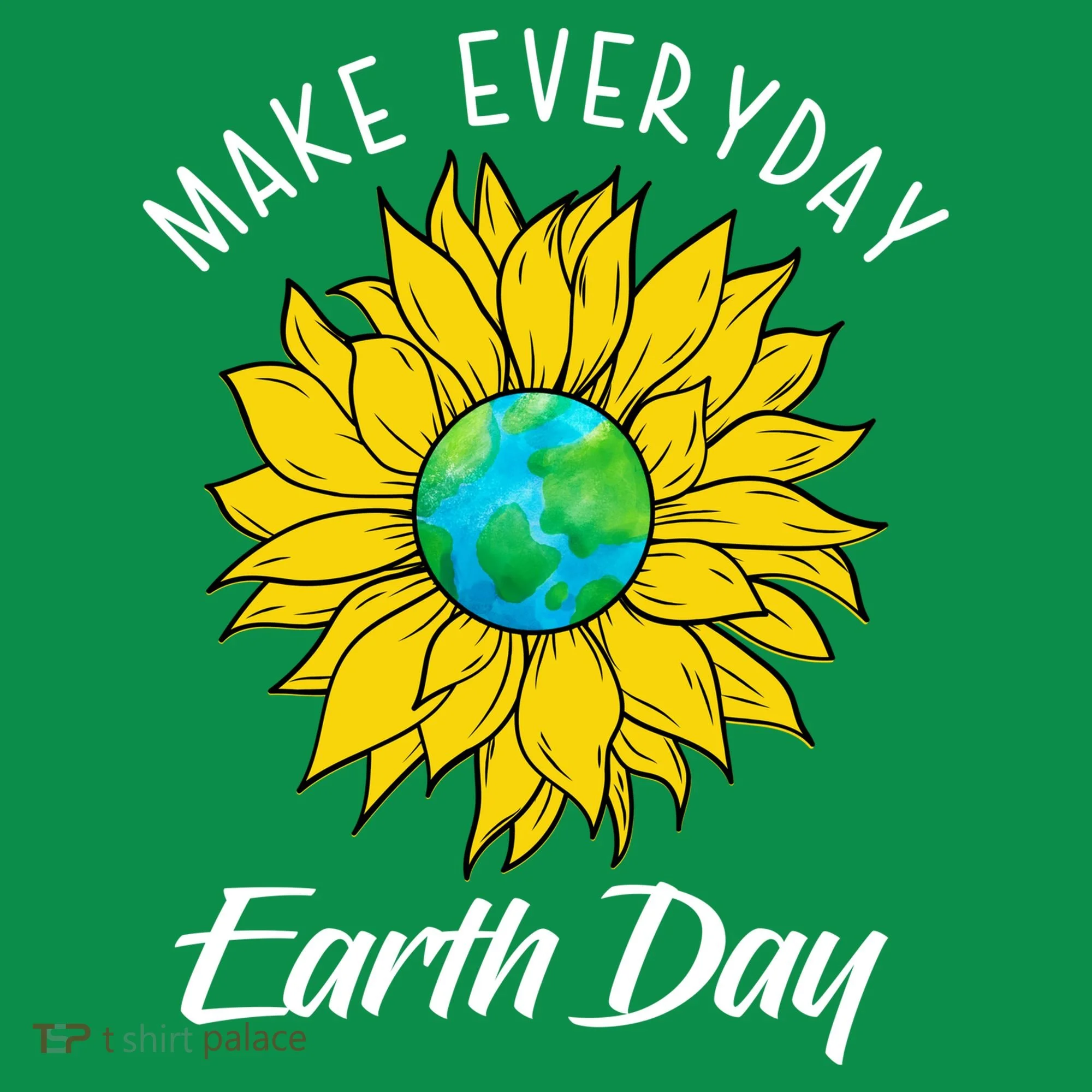 Make Everyday Earth Day Sunflower Toddler Hoodie