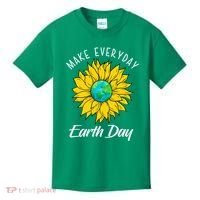 Make Everyday Earth Day Sunflower Kids T-Shirt thumb 0