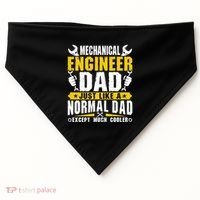 Mechanical Engineering Engineer Dad Just Like A Normal Dad Cool Gift USA-Made Doggie Bandana thumb 0