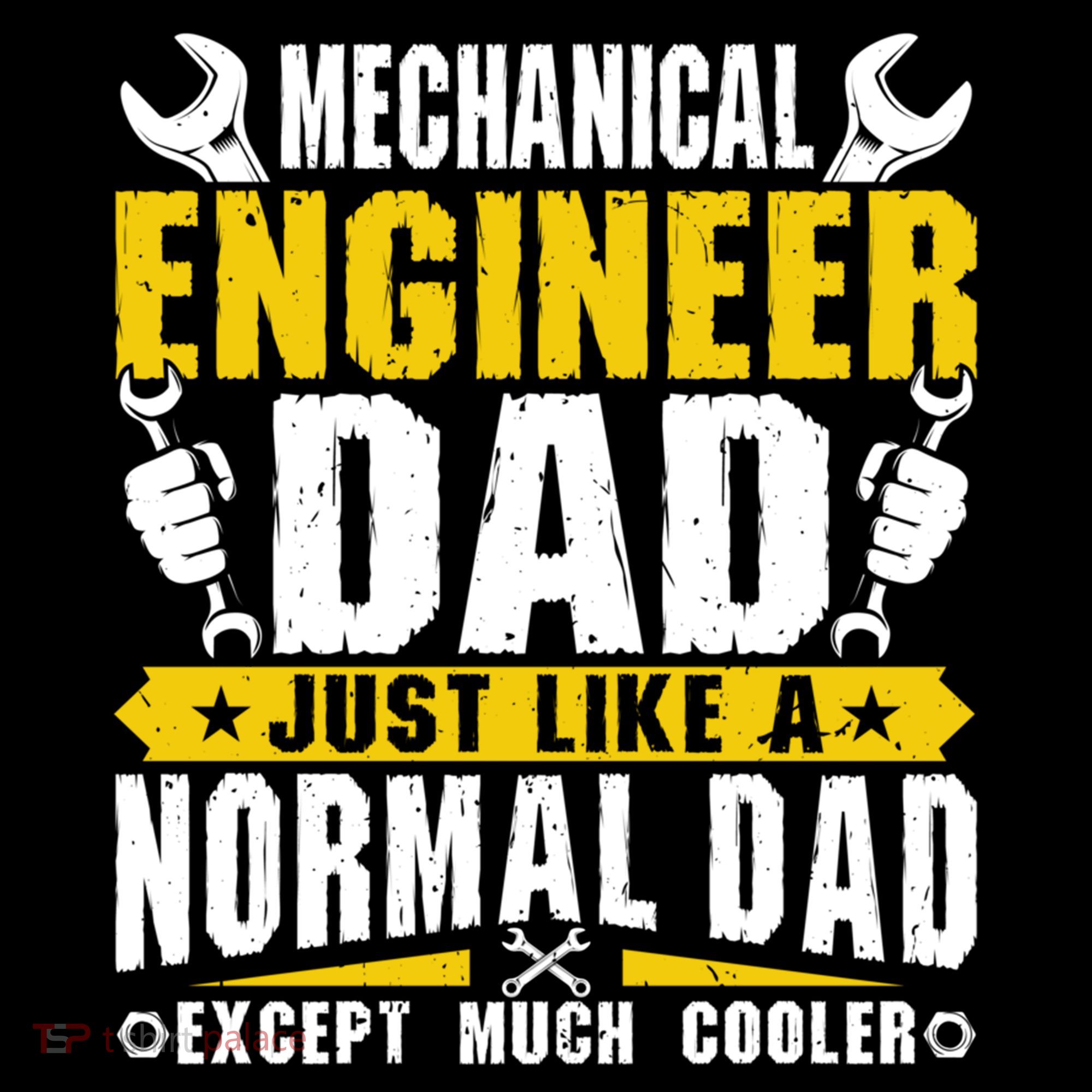 Mechanical Engineering Engineer Dad Just Like A Normal Dad Cool Gift USA-Made Doggie Bandana