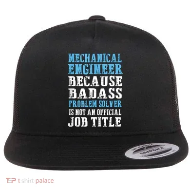 Mechanical Engineer Engineering Flat Bill Trucker Hat