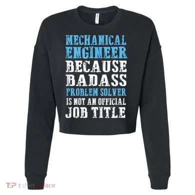 Mechanical Engineer Engineering Cropped Pullover Crew
