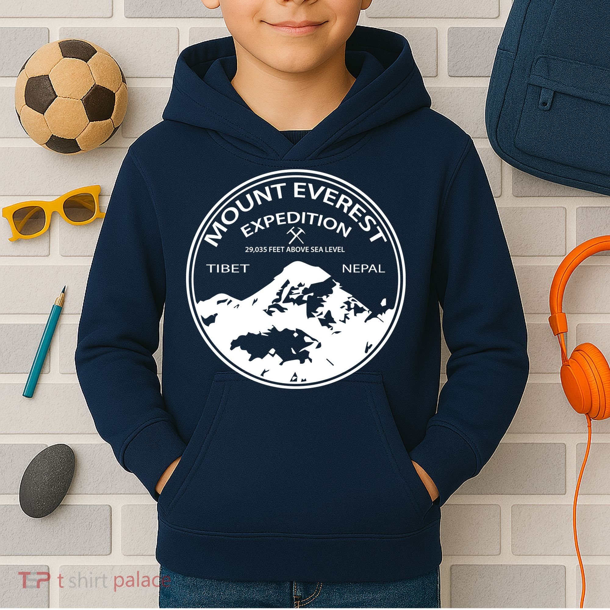 Mount Everest Expedition Kids Hoodie