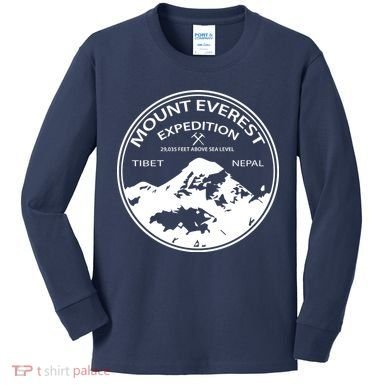 Mount Everest Expedition Kids Long Sleeve Shirt
