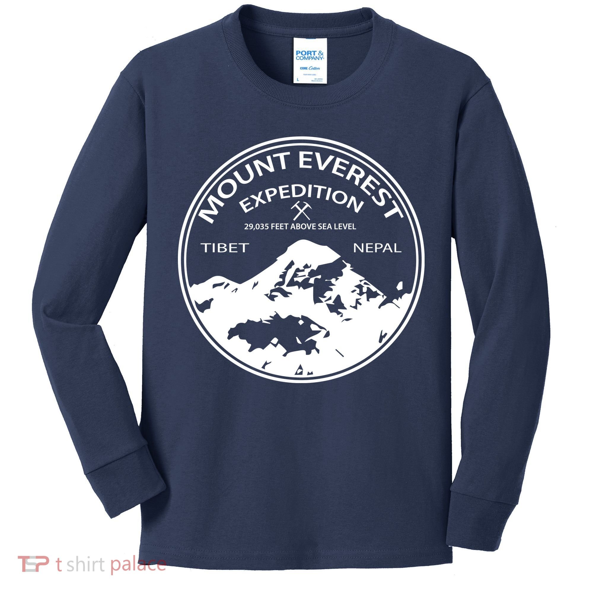 Mount Everest Expedition Kids Long Sleeve Shirt