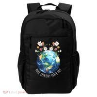Make Everyday Earth Day Floral Globe Awareness Backpack thumb 0