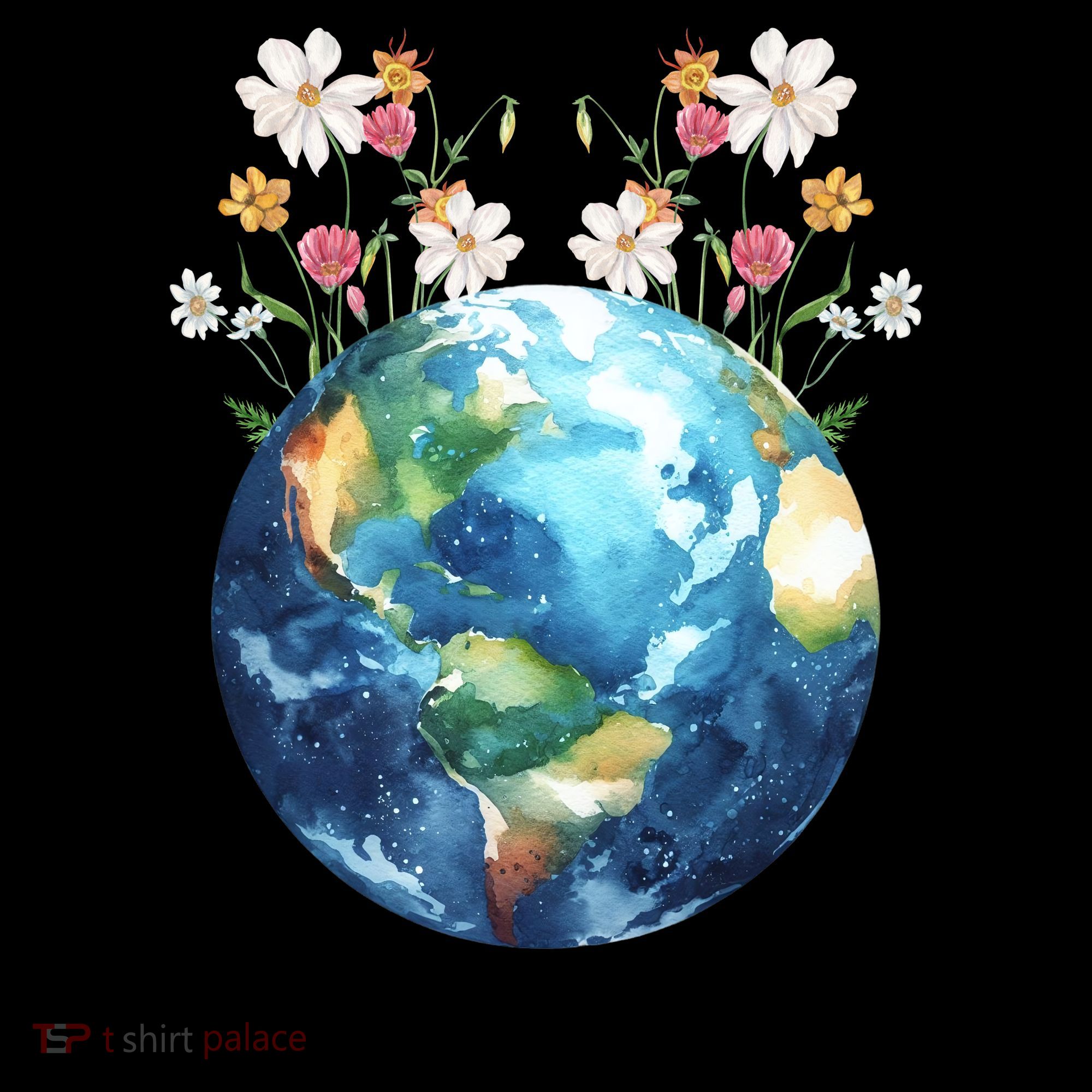 Make Everyday Earth Day Floral Globe Awareness Coffee Mug
