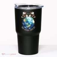 Make Everyday Earth Day Floral Globe Awareness Tumbler thumb 0