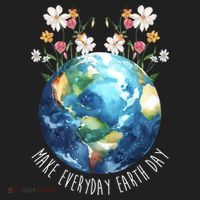Make Everyday Earth Day Floral Globe Awareness Tumbler thumb 3