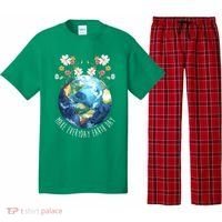 Make Everyday Earth Day Floral Globe Awareness Pajama Set thumb 0