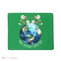 Make Everyday Earth Day Floral Globe Awareness Mousepad thumb 0