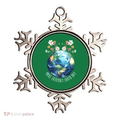 Make Everyday Earth Day Floral Globe Awareness Ornament