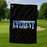 Mount Everest Expidition Mt Mountain Climbing Mountaineer Golf Towel thumb 1