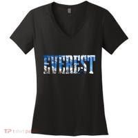 Mount Everest Expidition Mt Mountain Climbing Mountaineer Women's V-Neck T-Shirt thumb 0
