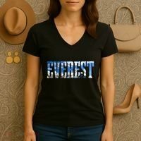 Mount Everest Expidition Mt Mountain Climbing Mountaineer Women's V-Neck T-Shirt thumb 3