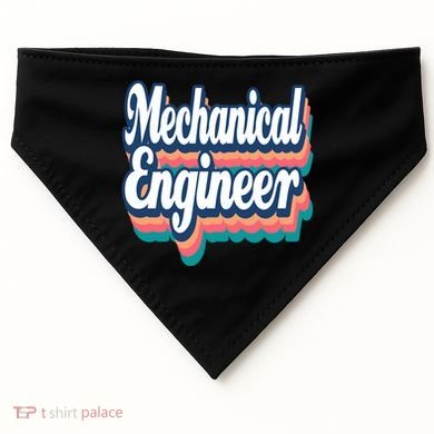 Mechanical Engineer Engineering Major Retro Cool Gift USA-Made Doggie Bandana