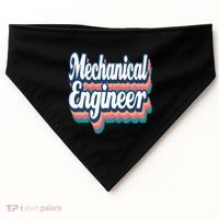 Mechanical Engineer Engineering Major Retro Cool Gift USA-Made Doggie Bandana thumb 0