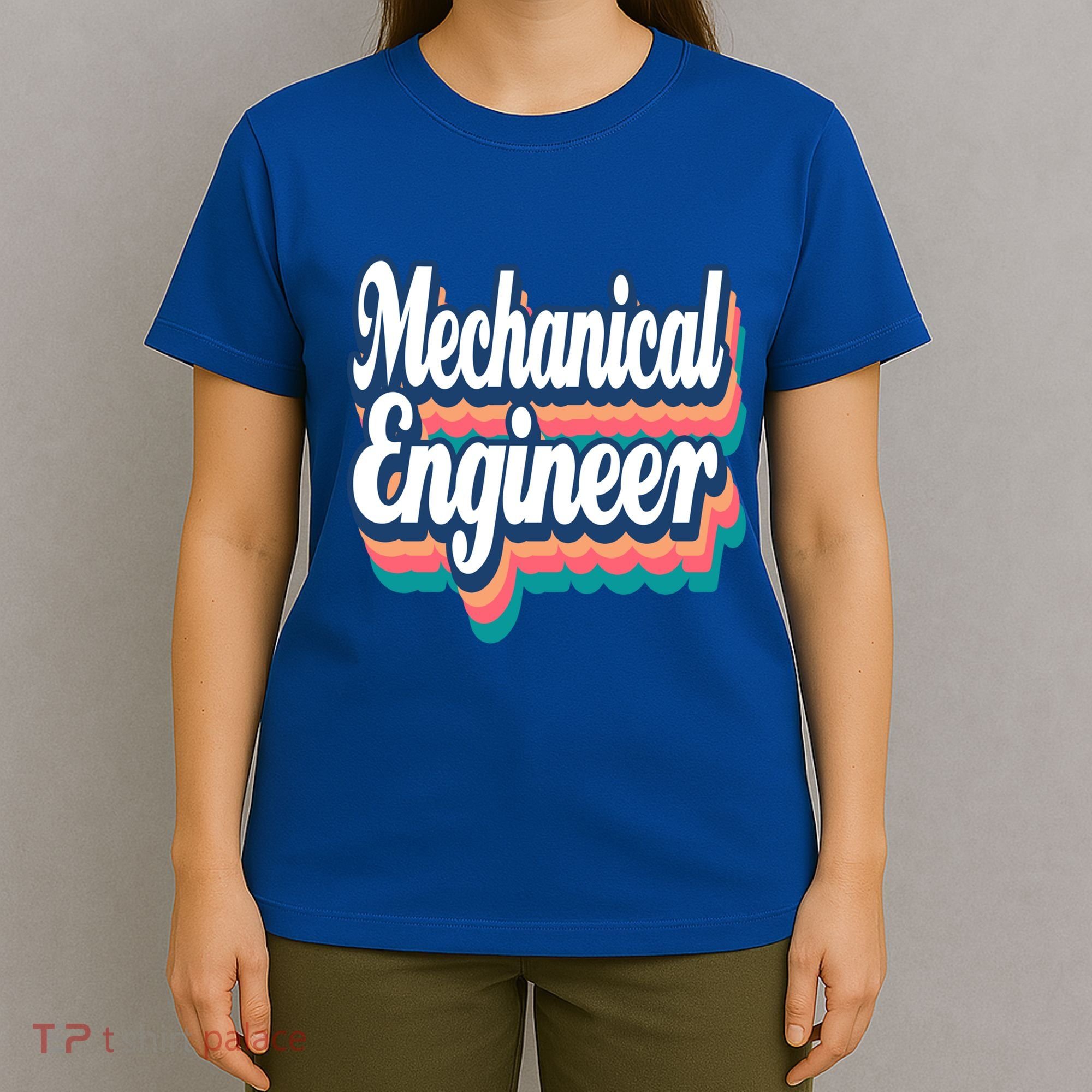 Mechanical Engineer Engineering Major Retro Cool Gift T-Shirt