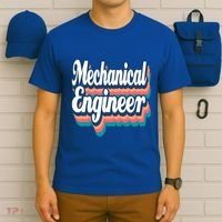 Mechanical Engineer Engineering Major Retro Cool Gift T-Shirt thumb 6