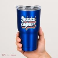 Mechanical Engineer Engineering Major Retro Cool Gift Tumbler thumb 2