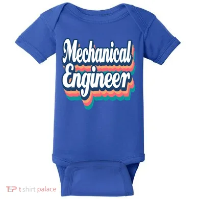 Mechanical Engineer Engineering Major Retro Cool Gift Baby Bodysuit