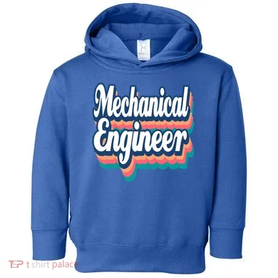 Mechanical Engineer Engineering Major Retro Cool Gift Toddler Hoodie