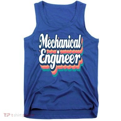 Mechanical Engineer Engineering Major Retro Cool Gift Tank Top