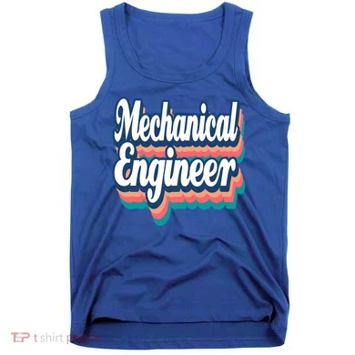 Mechanical Engineer Engineering Major Retro Cool Gift Tank Top