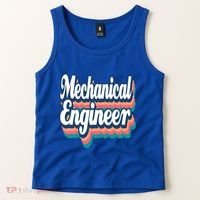Mechanical Engineer Engineering Major Retro Cool Gift Tank Top thumb 2