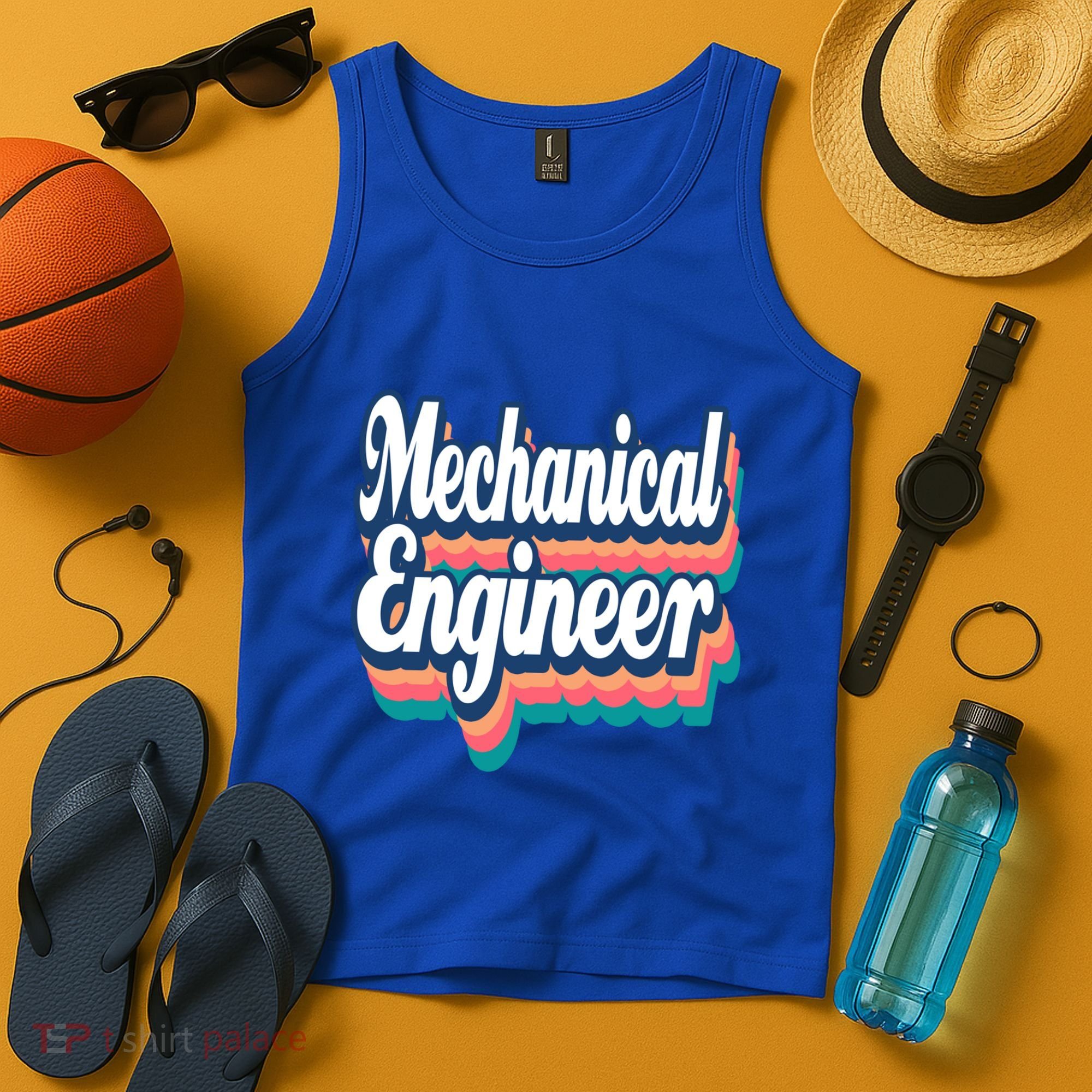 Mechanical Engineer Engineering Major Retro Cool Gift Tank Top