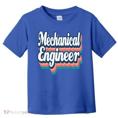 Mechanical Engineer Engineering Major Retro Cool Gift Toddler T-Shirt