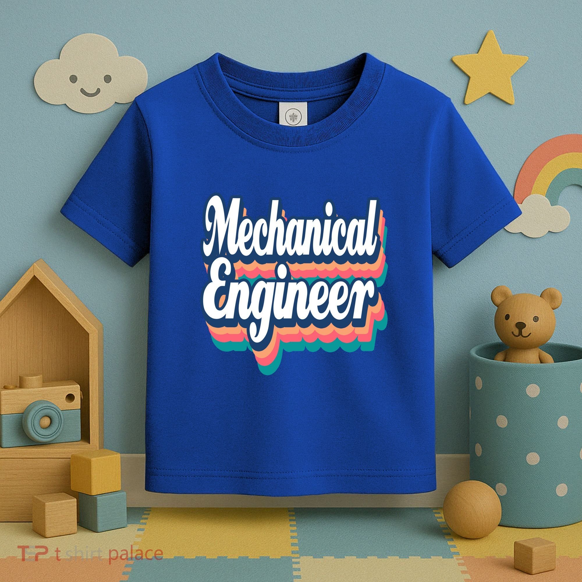 Mechanical Engineer Engineering Major Retro Cool Gift Toddler T-Shirt