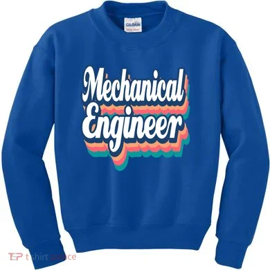 Mechanical Engineer Engineering Major Retro Cool Gift Kids Sweatshirt