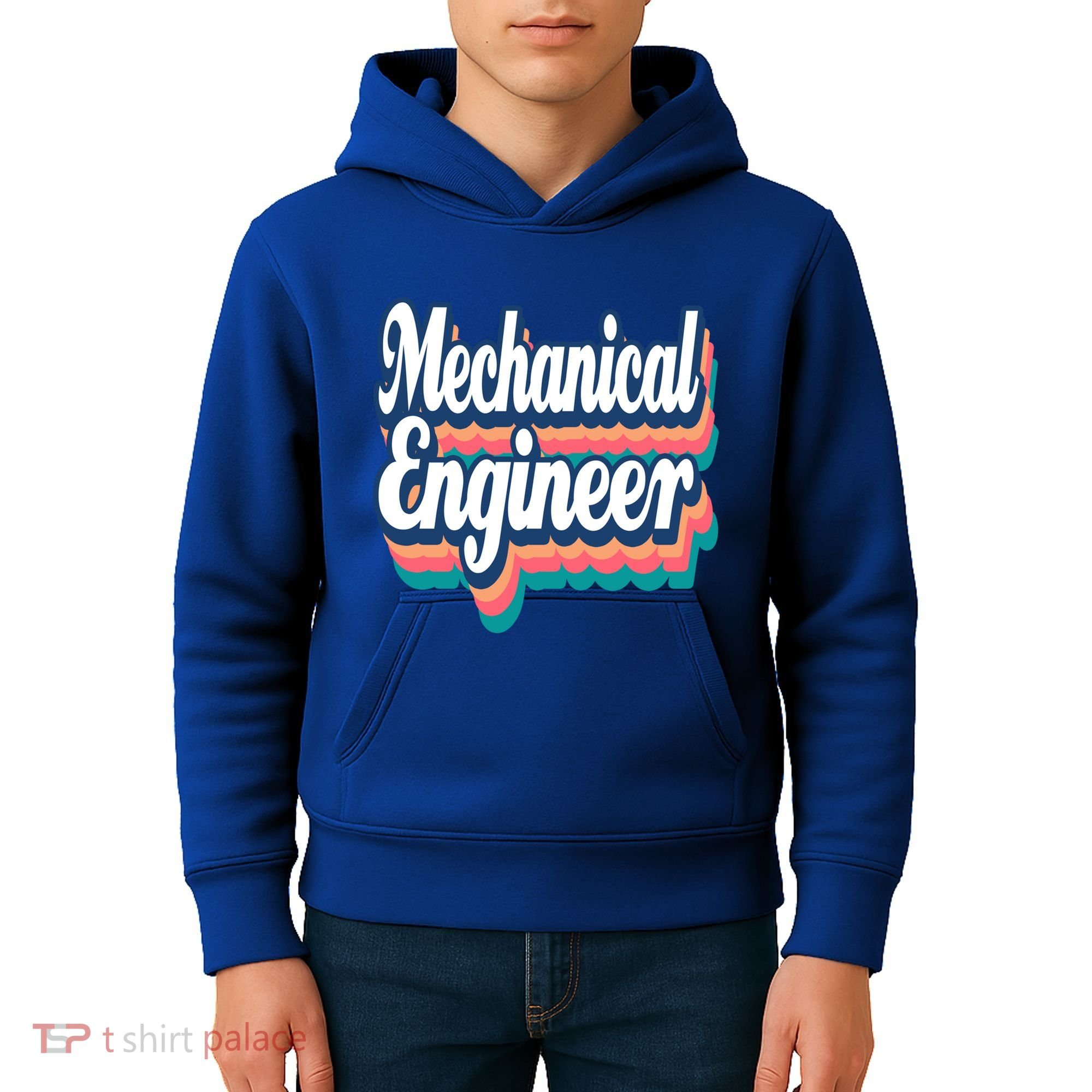 Mechanical Engineer Engineering Major Retro Cool Gift Kids Hoodie