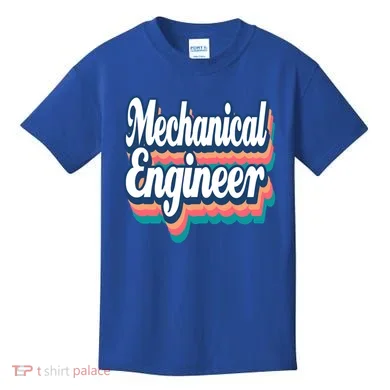 Mechanical Engineer Engineering Major Retro Cool Gift Kids T-Shirt
