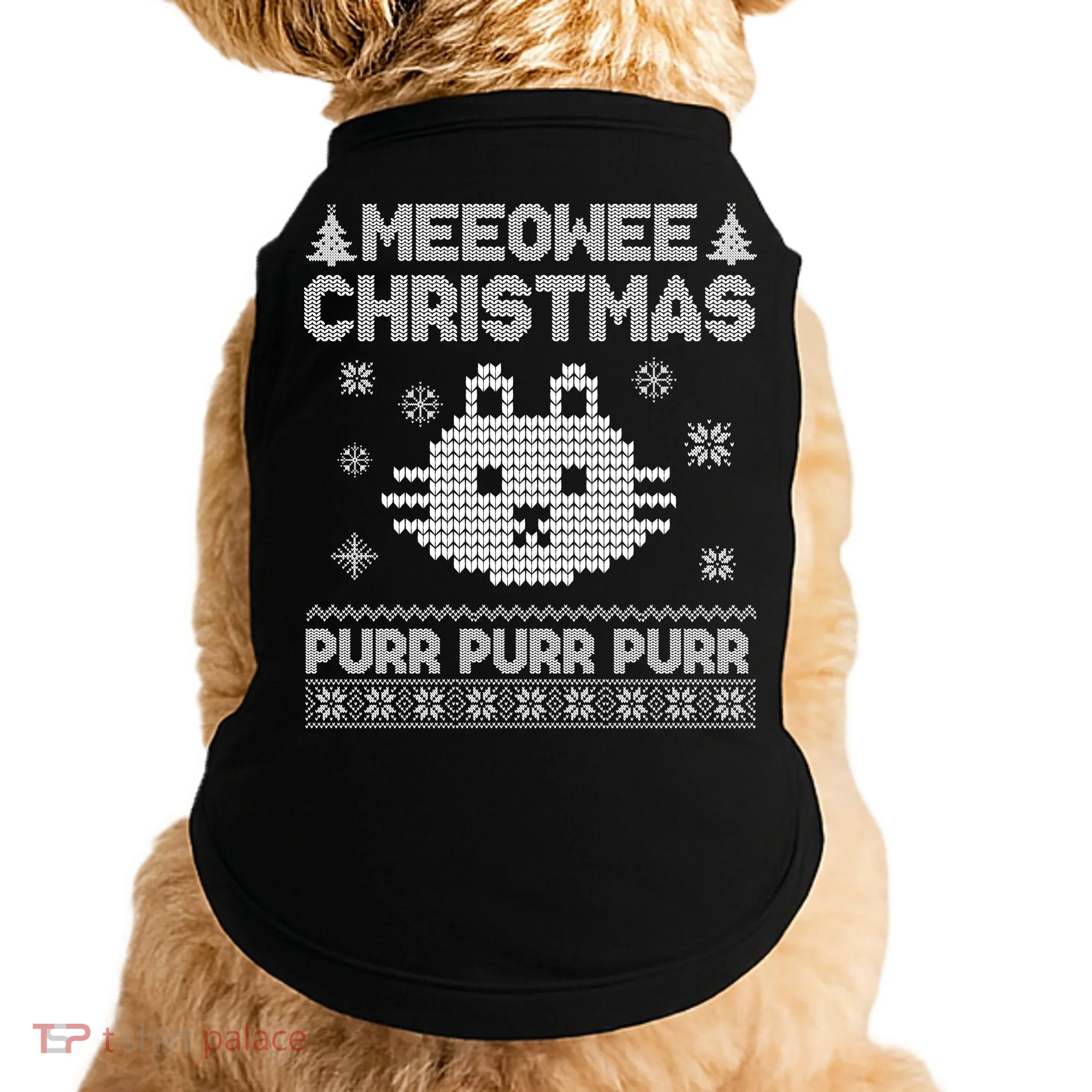 Meeowee Christmas Ugly Sweater Doggie Tank