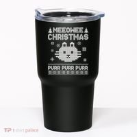 Meeowee Christmas Ugly Sweater Tumbler thumb 0