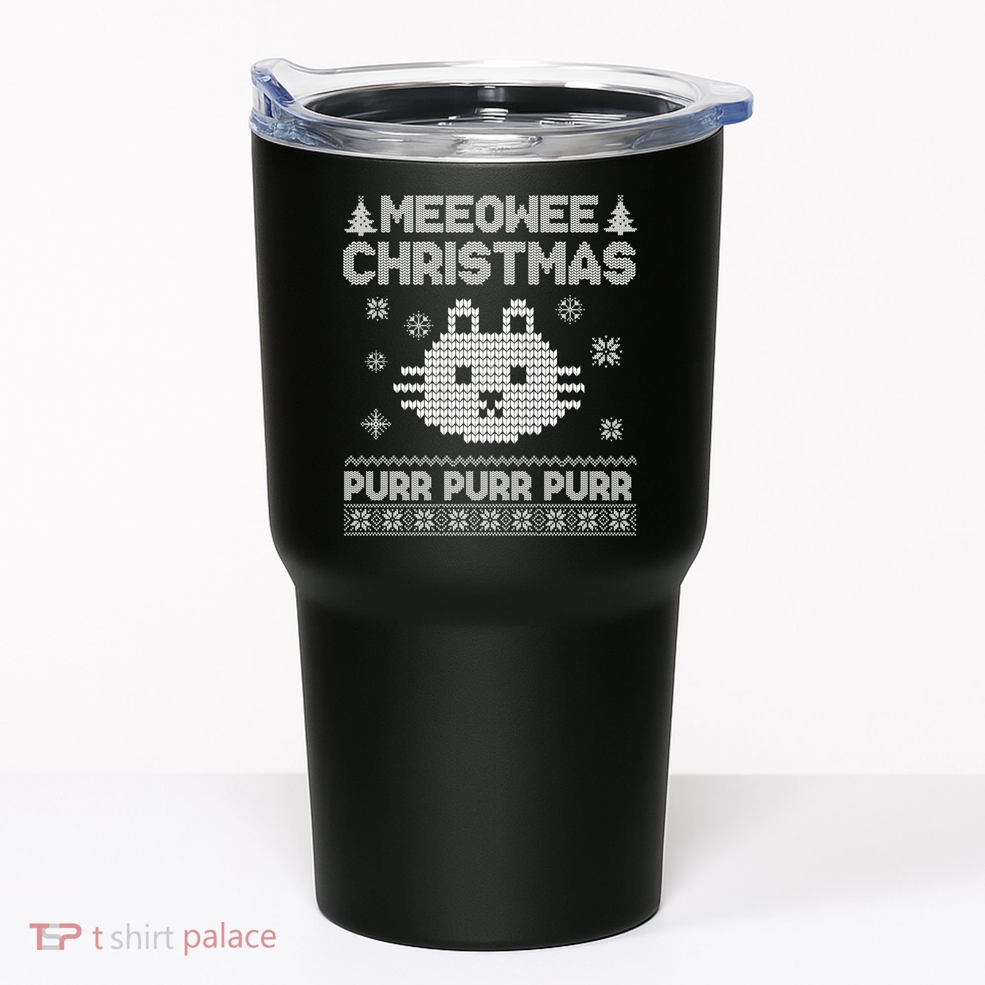 Meeowee Christmas Ugly Sweater Tumbler