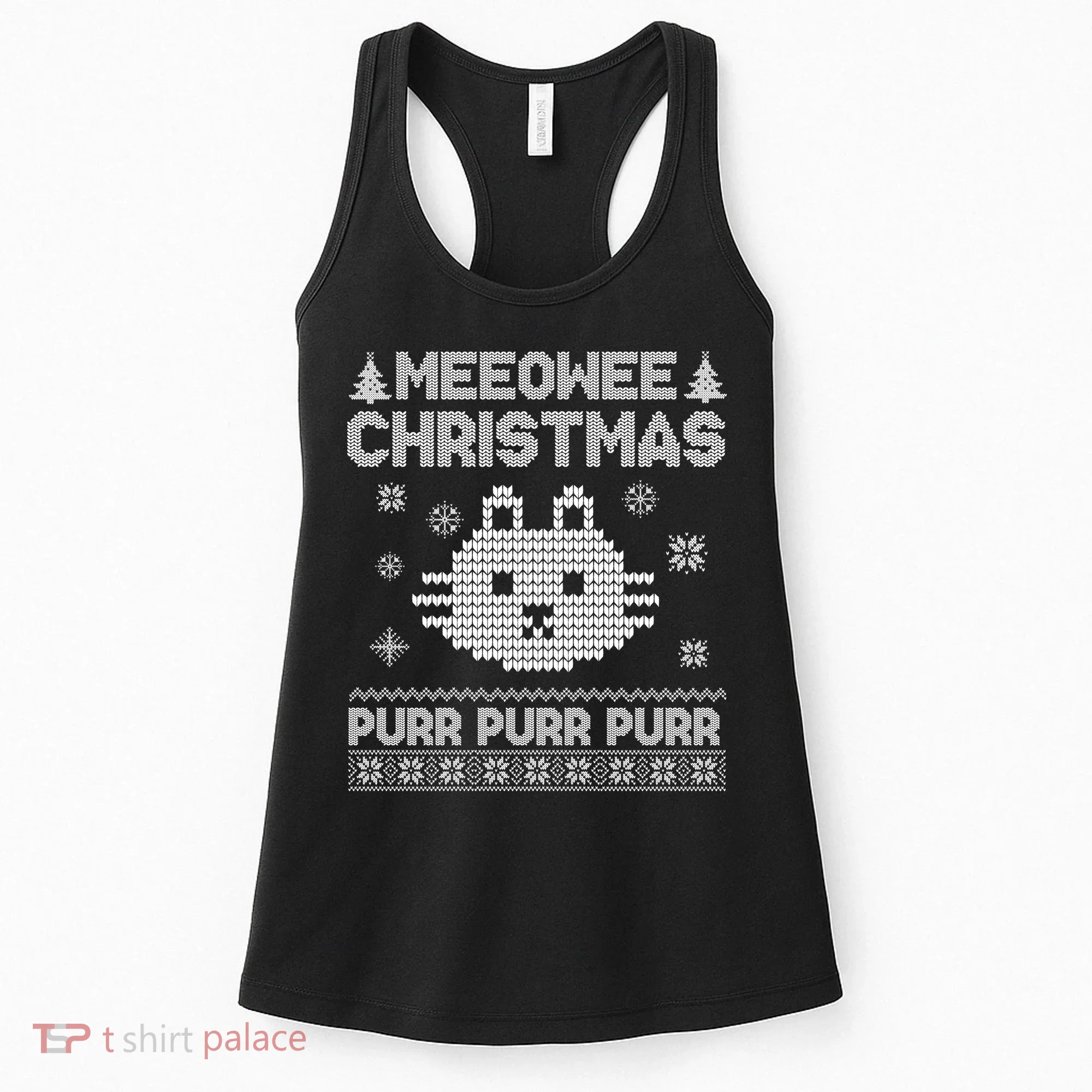 Meeowee Christmas Ugly Sweater Women's Tank Top