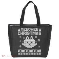 Meeowee Christmas Ugly Sweater Tote Bag thumb 0