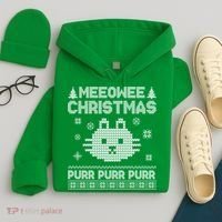 Meeowee Christmas Ugly Sweater Hoodie thumb 4