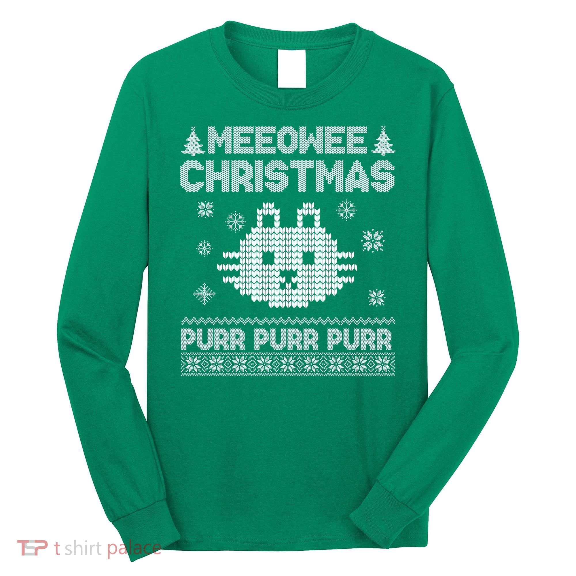 Meeowee Christmas Ugly Sweater Long Sleeve Shirt