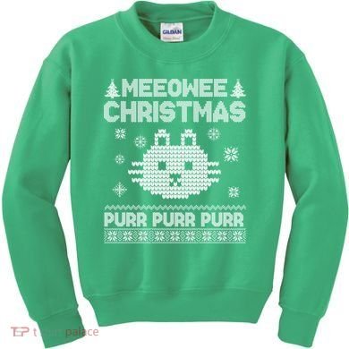 Meeowee Christmas Ugly Sweater Kids Sweatshirt