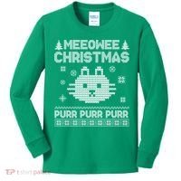 Meeowee Christmas Ugly Sweater Kids Long Sleeve Shirt thumb 0