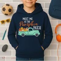 Meet Me at the Pumpkin Patch Kids Hoodie thumb 2