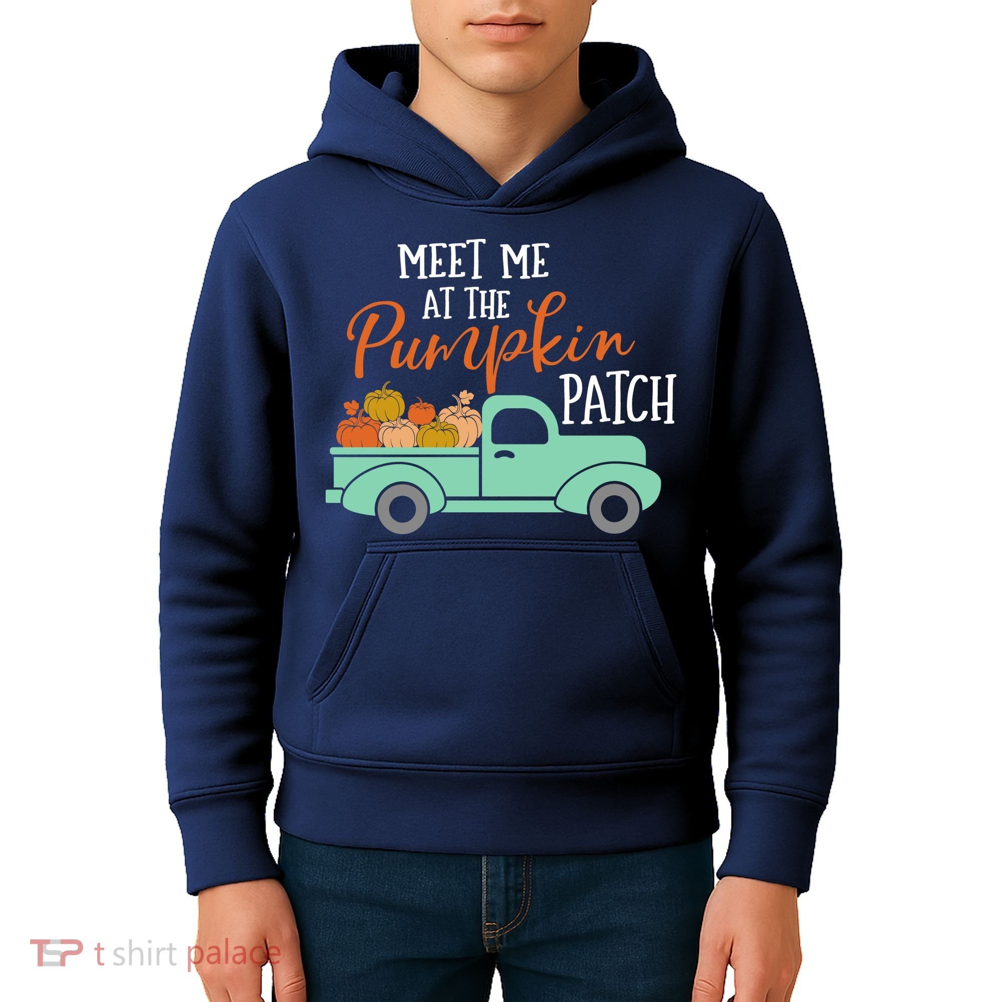 Meet Me at the Pumpkin Patch Kids Hoodie