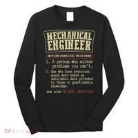 Mechanical Engineer Funny Dictionary Definition Long Sleeve Shirt thumb 0