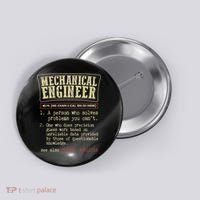 Mechanical Engineer Funny Dictionary Definition Button thumb 0